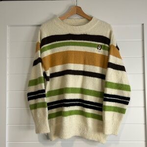Cozy Striped Crewneck Sweater